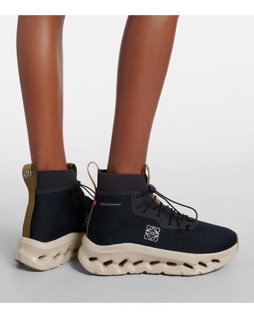 Loewe Blue X On Cloudtilt High-Top Sneakers