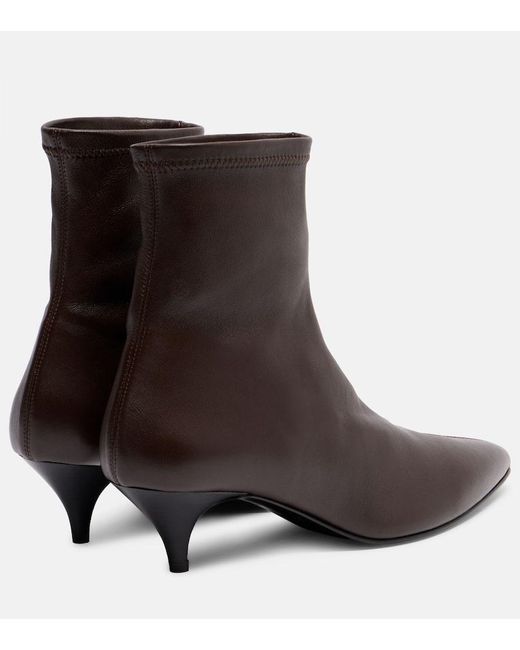 A.Emery Brown Ophelia Leather Ankle Boots