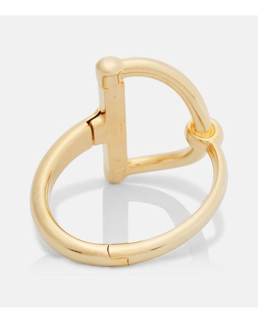 Gucci Metallic Half Horsebit Cuff Bracelet
