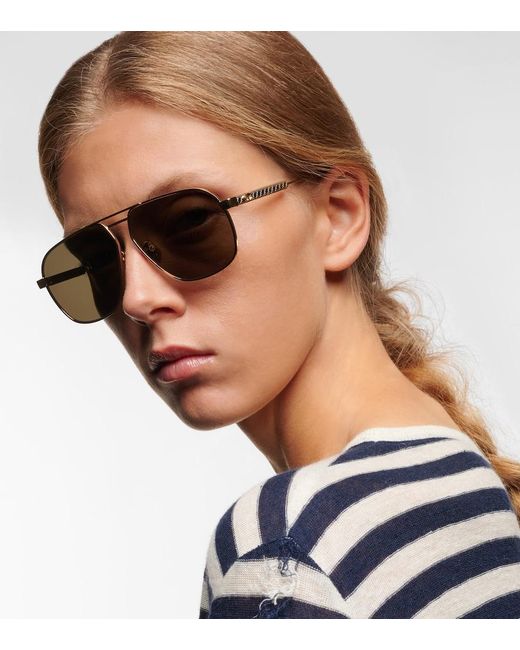Dior Gray Diorcannage A3U Aviator Sunglasses