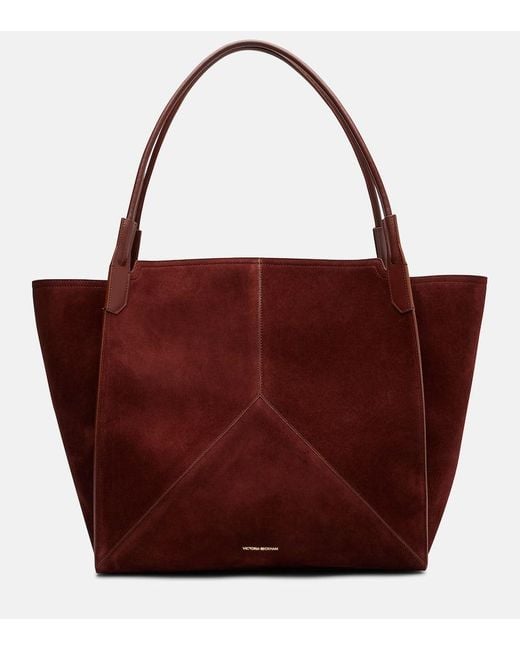 Cabas Victoria Large En Daim Victoria Beckham en coloris Red