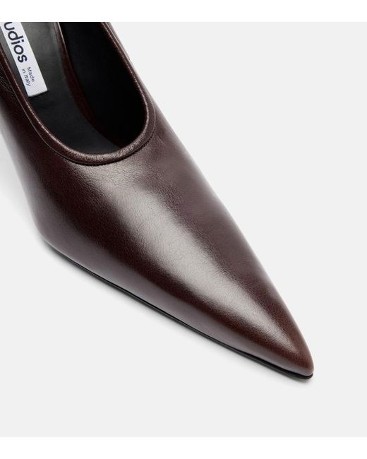 Acne Black Leather Pumps