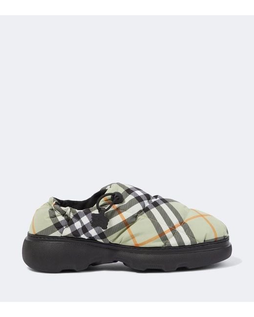 Burberry Gray "Pillow" Slippers for men