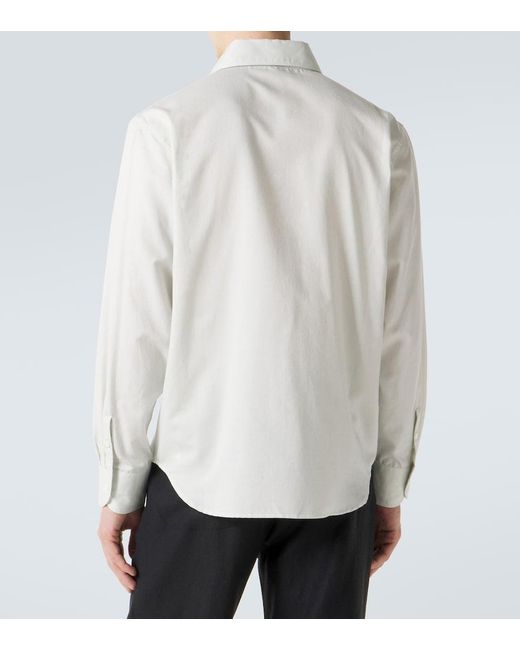 STÒFFA White Cotton And Silk Shirt for men