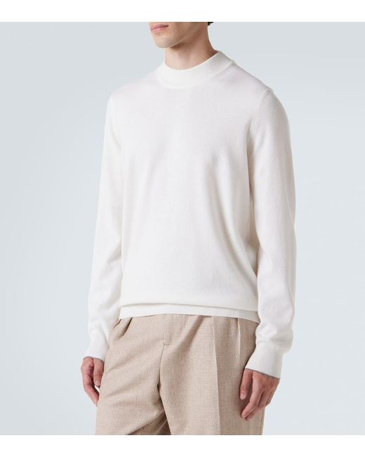 Pullover di Brunello Cucinelli in White da Uomo
