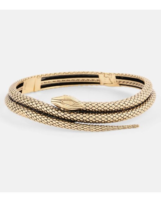 Chloé Metallic Snake Choker