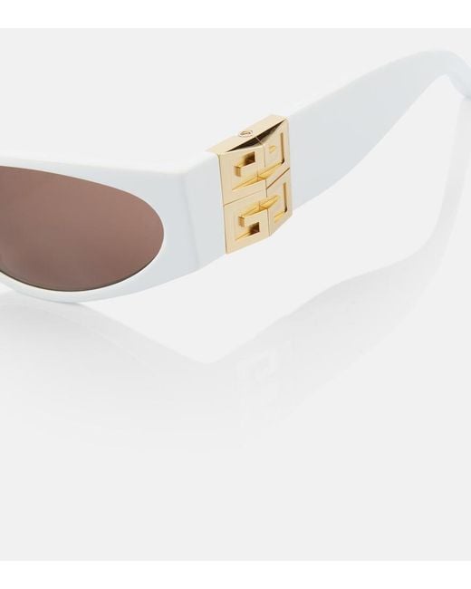 Givenchy Brown 4G Cat-Eye Sunglasses