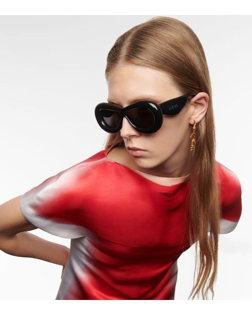 Loewe Multicolor Inflated Oval Sunglasses