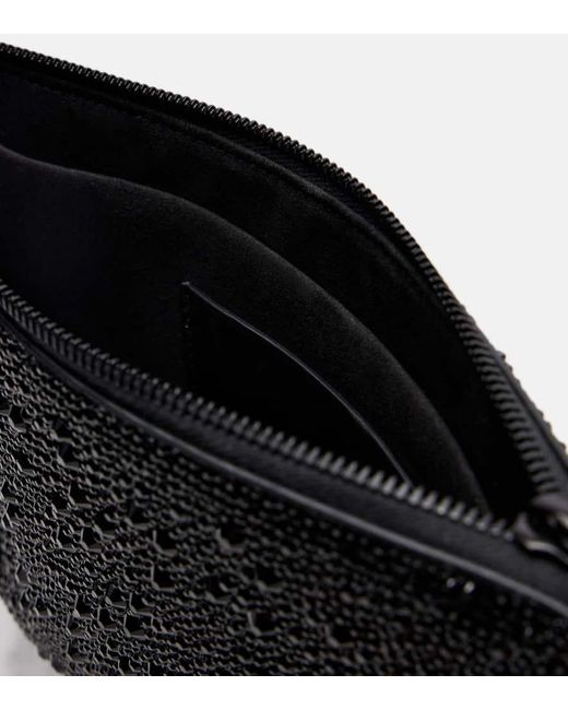 Alexander McQueen Black Verzierte Clutch Skull Knuckle Aus Leder