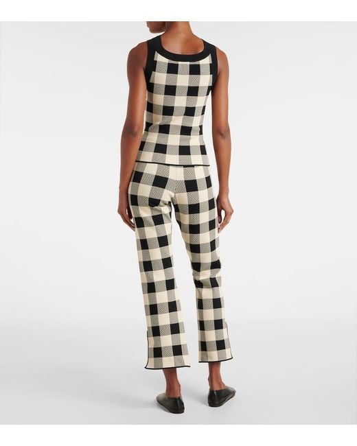 Posse Black Pippa Checked Tank Top