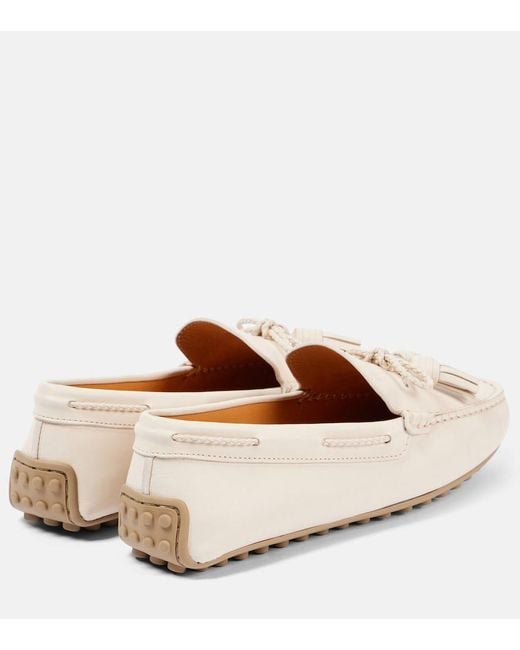 Tod's Natural Gommino Leather Driving Shoes