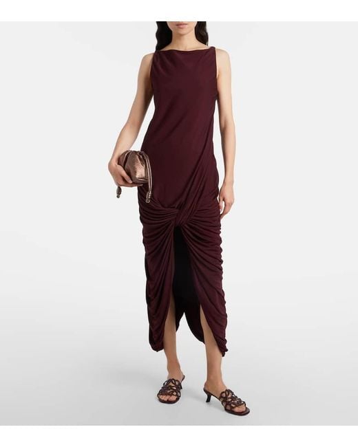 Loewe Red Petal Anagram 45 Leather Mules