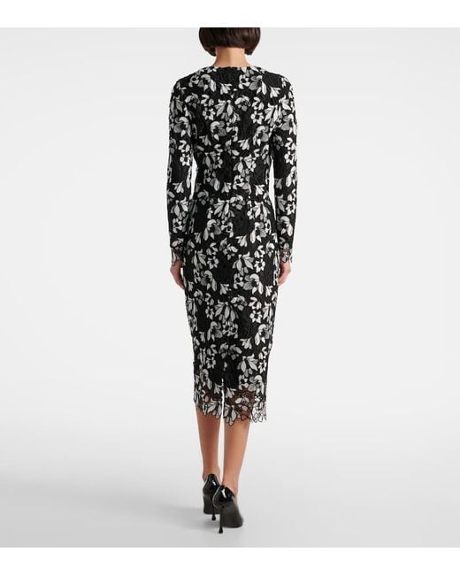 Abito Midi di Monique Lhuillier in Black