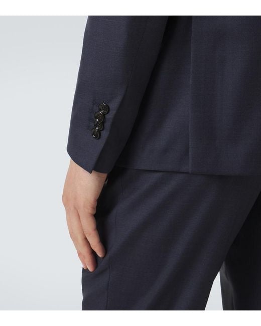Lardini Blue Virgin Wool Suit for men