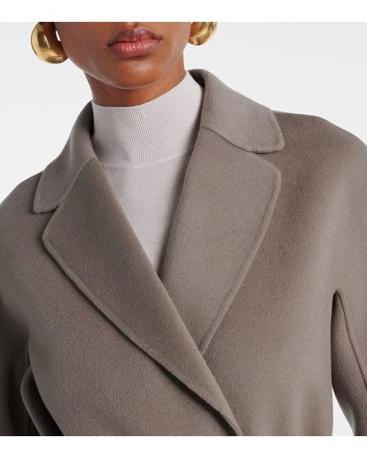 Max Mara Brown Esturia Virgin Wool Coat
