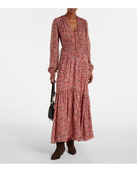 Isabel Marant Red Maxikleid Brianega