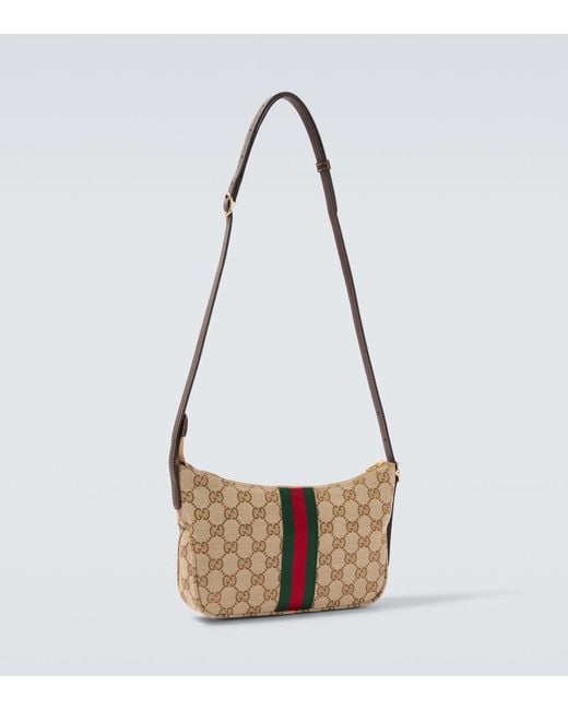 Gucci Crossbody Bag Lunetta Gg Small Aus Canvas in White für Herren