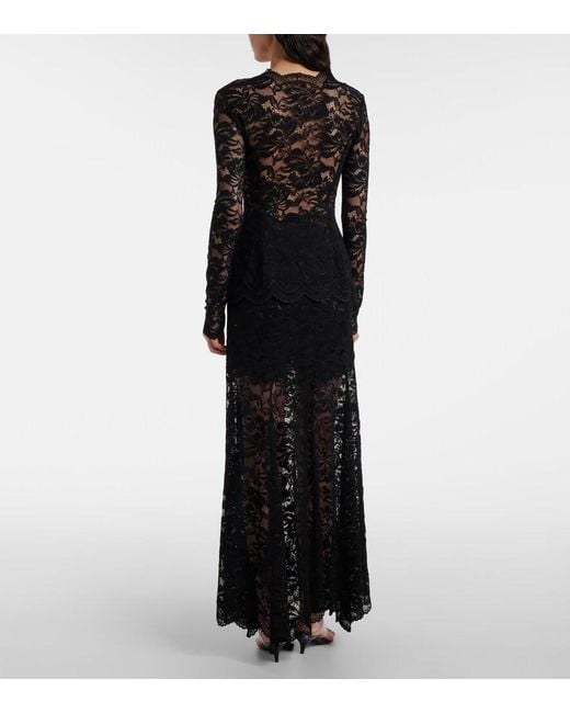 Rabanne Black Lace Top