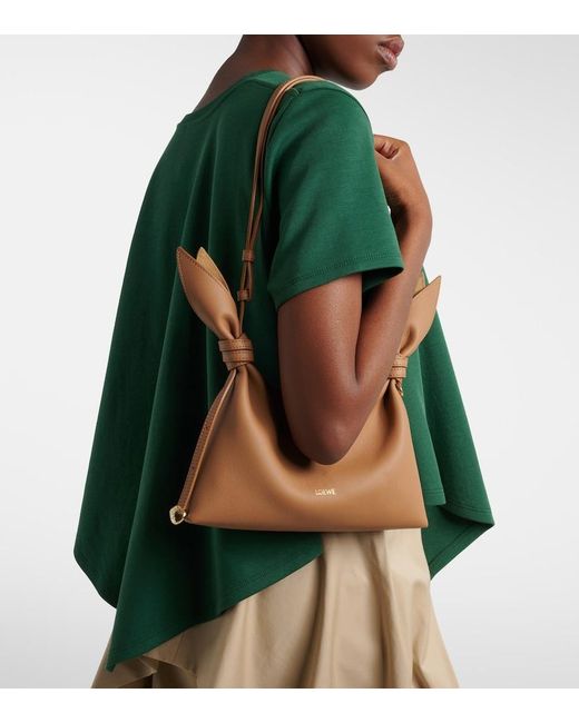 Loewe Brown Scarf Mini Leather Shoulder Bag