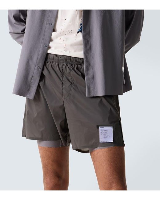 Satisfy Gray Techsilk 5" Running Shorts for men