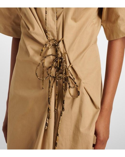 Dries Van Noten Natural Cotton Wrap Dress