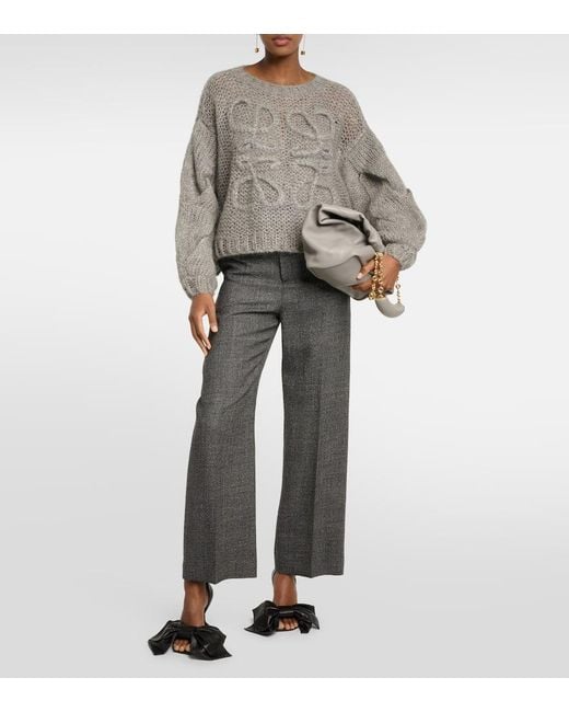 Loewe Gray Pullover Anagram Aus Einem Mohairgemisch