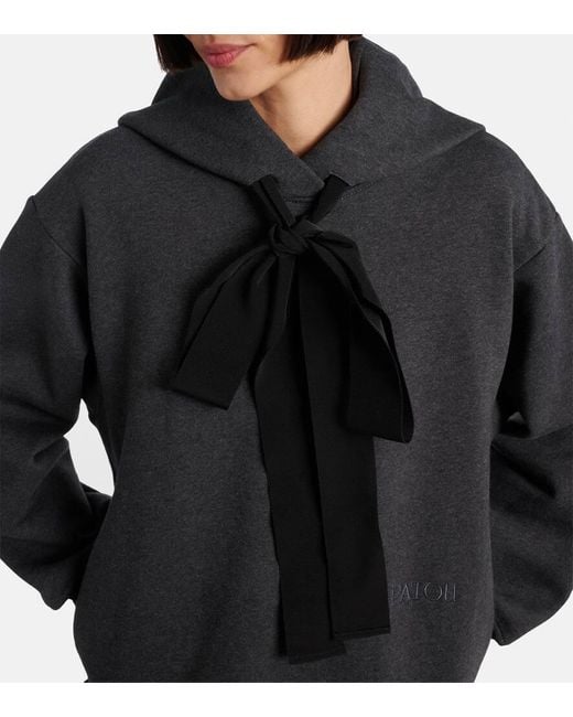 Patou Black Sweatshirt-Kleid Aus Baumwolle