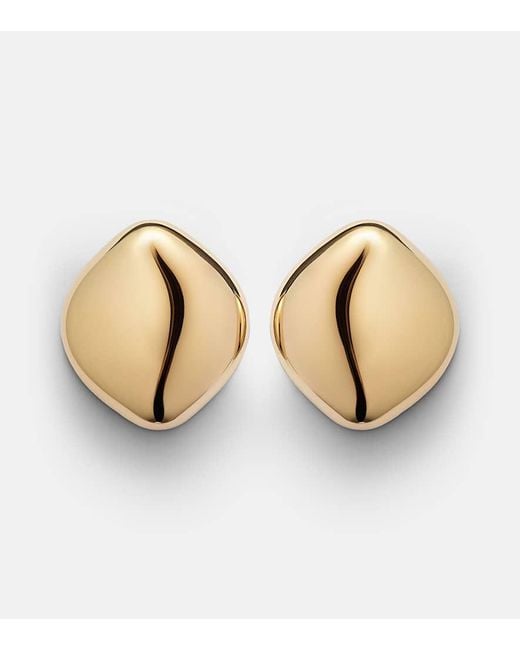 Pendientes Puffy Cushion Chapados En Oro De 10 Ct Jennifer Fisher de color Natural