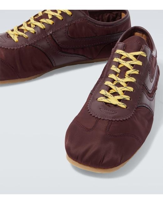 Dries Van Noten Sneakers Mit Leder in Brown für Herren
