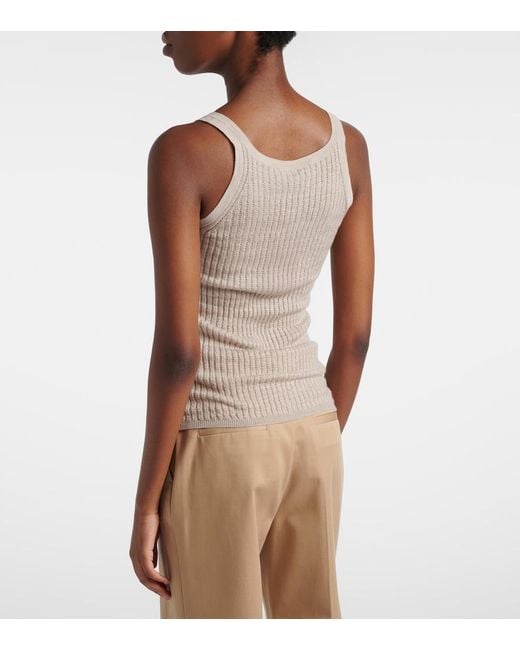 Gabriela Hearst Natural Nevin Cashmere And Silk Tank Top