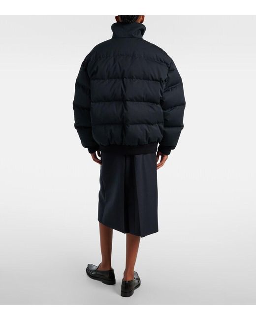 Prada Blue Logo Down Jacket
