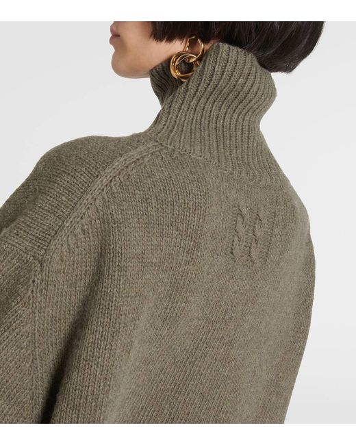 Nili Lotan Green Omaira Wool Sweater