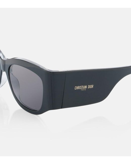 Dior Gray Diornuit S1I Oversized Sunglasses