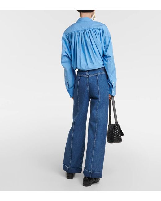 Jeans regular '70s a vita alta di FRAME in Blue