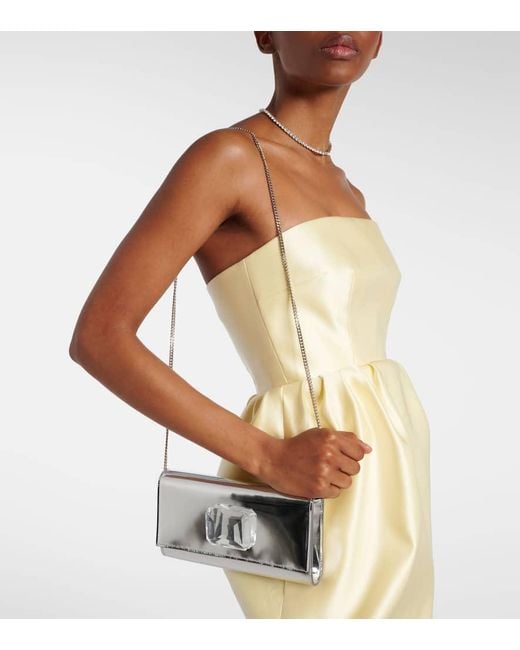 Clutch Jaipur di Gianvito Rossi in White