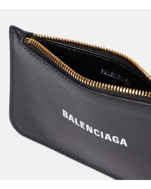 Balenciaga Black Leather Card Holder