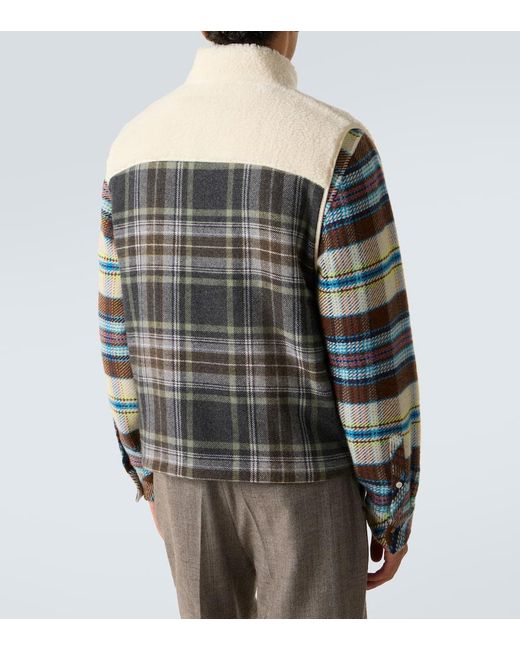 God's True Cashmere Weste Aus Kaschmir Und Wolle Mit Smaragd in White für Herren