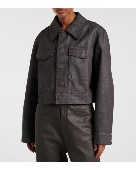 Lemaire Black Cropped Cotton Jacket