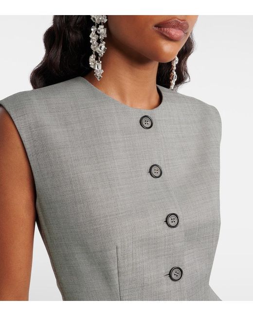 Magda Butrym Gray Wool Vest