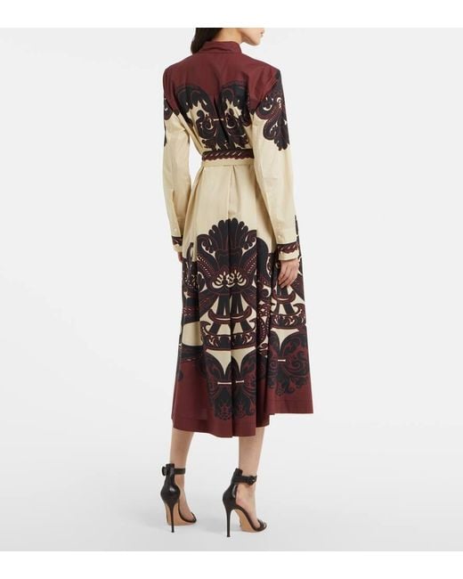 LaDoubleJ Multicolor Sundowner Printed Cotton Poplin Midi Dress