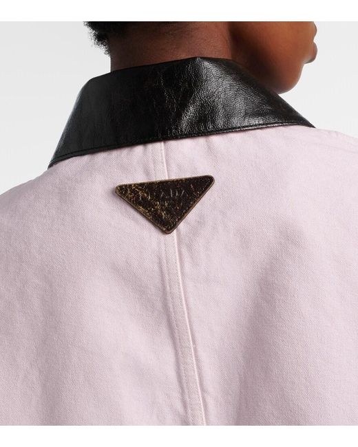 Prada Pink Cotton Canvas Jacket