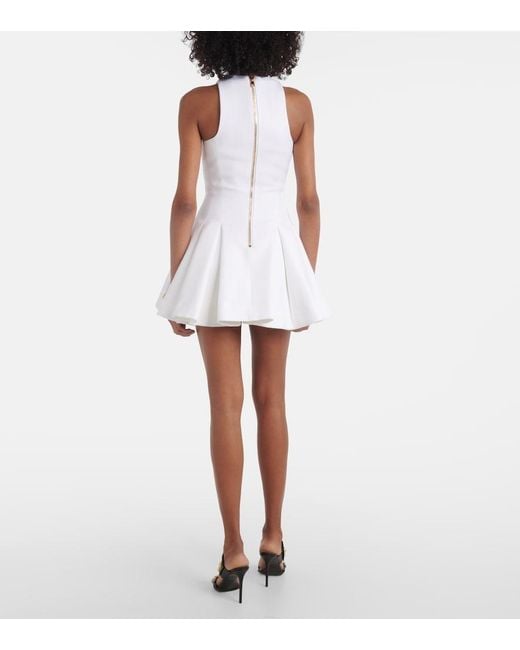 Balmain White Short Dresses