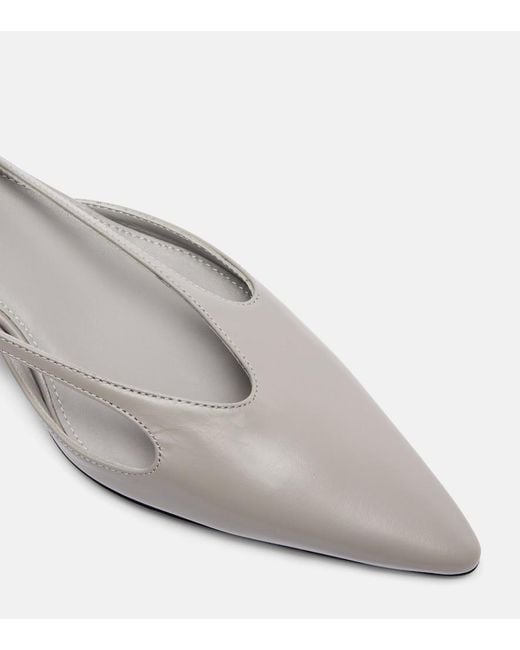 Totême  White Leather Pumps