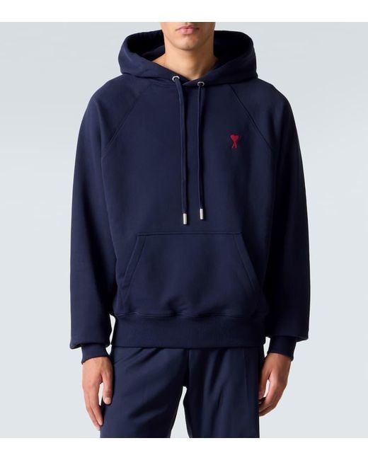 AMI Hoodie Ami De Cour Aus Baumwolle in Blue für Herren