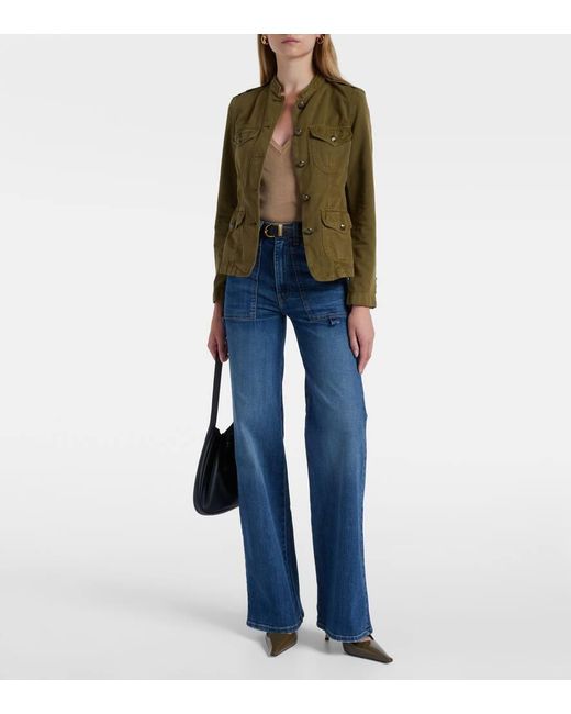 Veste Mona En Coton Et Lin Nili Lotan en coloris Green