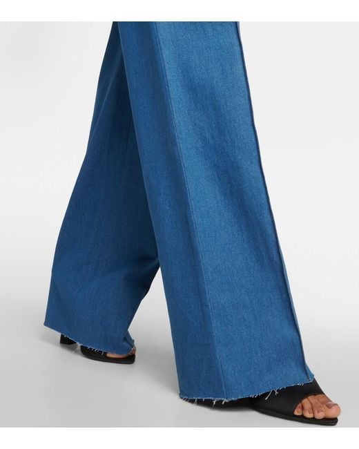 AYA MUSE Blue Ule Low-rise Denim Pants