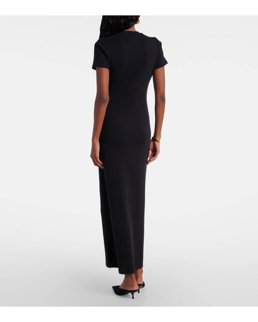 Nili Lotan Black Maxikleid Lucinda Aus Baumwoll-Jersey
