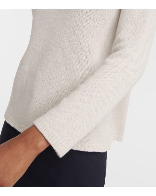 Max Mara White Georg Wool And Cashmere-blend Sweater