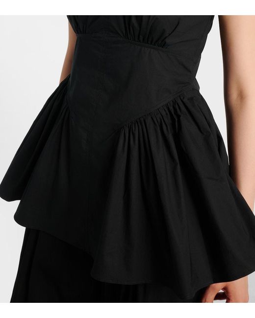 Proenza Schouler Black Label Bader Cotton-Blend Poplin Top