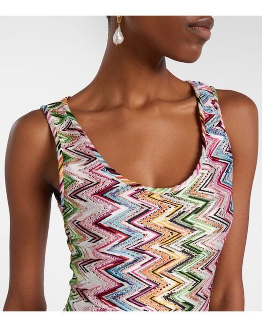 Missoni White Zigzag Beach Cover-Up